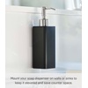 image:imageYamazaki Home Tower Self Adhesive Kitchen Soap Dispener Wall Or Sink Mounted Pump Dispenser for Hand Or Dish Soap  Abs PlasticBlack