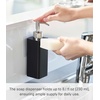 image:imageYamazaki Home Tower Self Adhesive Kitchen Soap Dispener Wall Or Sink Mounted Pump Dispenser for Hand Or Dish Soap  Abs PlasticBlack