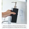 image:imageYamazaki Home Tower Self Adhesive Kitchen Soap Dispener Wall Or Sink Mounted Pump Dispenser for Hand Or Dish Soap  Abs PlasticBlack