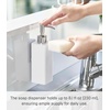 image:imageYamazaki Home Tower Self Adhesive Kitchen Soap Dispener Wall Or Sink Mounted Pump Dispenser for Hand Or Dish Soap  Abs PlasticWhite