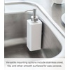 image:imageYamazaki Home Tower Self Adhesive Kitchen Soap Dispener Wall Or Sink Mounted Pump Dispenser for Hand Or Dish Soap  Abs PlasticWhite