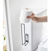 image:imageYamazaki Home Tower Self Adhesive Toilet Paper Holder Organizer Wall Or Toilet Mountable Bathroom Storage  SteelBlack
