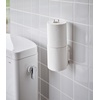 image:imageYamazaki Home Tower Self Adhesive Toilet Paper Holder Organizer Wall Or Toilet Mountable Bathroom Storage  SteelWhite