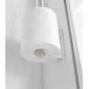 image:imageYamazaki Home Tower Self Adhesive Toilet Paper Holder Organizer Wall Or Toilet Mountable Bathroom Storage  SteelWhite