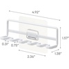 image:imageYamazaki Home Tower Self Adhesive Toothbrush Holder Caddy Wall Or Sink Mounted Electric Toothbrush Organizer  SteelWhite