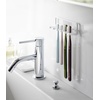 image:imageYamazaki Home Tower Self Adhesive Toothbrush Holder Caddy Wall Or Sink Mounted Electric Toothbrush Organizer  SteelWhite