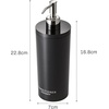 image:imageYamazaki Home Tower Shower Dispenser  Contemporary Bottle Pump  Shampoo  Abs Plastic  169 Fluid Oz 500 MlBlack