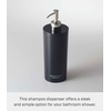 image:imageYamazaki Home Tower Shower Dispenser  Contemporary Bottle Pump  Shampoo  Abs Plastic  169 Fluid Oz 500 MlBlack