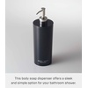 image:imageYamazaki Home Tower Shower Dispenser  Contemporary Bottle Pump  Shampoo  Abs Plastic  169 Fluid Oz 500 MlBlack