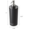 image:imageYamazaki Home Tower Shower Dispenser  Contemporary Bottle Pump  Shampoo  Abs Plastic  169 Fluid Oz 500 MlBlack
