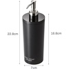 image:imageYamazaki Home Tower Shower Dispenser  Contemporary Bottle Pump  Shampoo  Abs Plastic  169 Fluid Oz 500 MlBlack