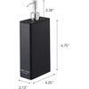 image:imageYamazaki Home Tower Shower Dispenser  Contemporary Bottle Pump  Shampoo Abs Plastic  24 Fluid Oz 700 MlBlack