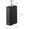 image:imageYamazaki Home Tower Shower Dispenser  Contemporary Bottle Pump  Shampoo Abs Plastic  24 Fluid Oz 700 MlBlack