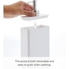 image:imageYamazaki Home Tower Shower Dispenser  Contemporary Bottle Pump  Shampoo Abs Plastic  24 Fluid Oz 700 MlWhite