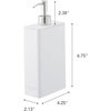 image:imageYamazaki Home Tower Shower Dispenser  Contemporary Bottle Pump  Shampoo Abs Plastic  24 Fluid Oz 700 MlWhite