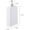 image:imageYamazaki Home Tower Shower Dispenser  Contemporary Bottle Pump  Shampoo Abs Plastic  24 Fluid Oz 700 MlWhite
