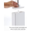 image:imageYamazaki Home Tower Shower Dispenser  Contemporary Bottle Pump  Shampoo Abs Plastic  24 Fluid Oz 700 MlWhite