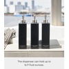 image:imageYamazaki Home Tower Shower Dispenser  Contemporary Bottle Pump  Shampoo Abs Plastic  24 Fluid Oz 700 MlWhite