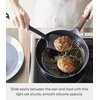 image:imageYamazaki Home Tower Silicone Kitchen Spoon Hygienic With Integrated Tool Rest Floating Clean Design  SiliconeSpatula
