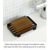 image:imageYamazaki Home Tower Soap Tray  Steel Holder Dish for Sink  SteelBlack
