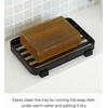 image:imageYamazaki Home Tower Soap Tray  Steel Holder Dish for Sink  SteelBlack