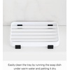 image:imageYamazaki Home Tower Soap Tray  Steel Holder Dish for Sink  SteelWhite