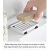 image:imageYamazaki Home Tower Soap Tray  Steel Holder Dish for Sink  SteelWhite