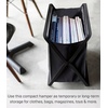image:imageYamazaki Home Tower Space Saving Storage Hamper  Floor 16  Steel  85 Gallon 32 LitersBlack