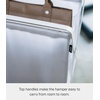 image:imageYamazaki Home Tower Space Saving Storage Hamper  Floor 16  Steel  85 Gallon 32 LitersWhite