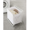 image:imageYamazaki Home Tower Space Saving Storage Hamper  Floor 16  Steel  85 Gallon 32 LitersWhite