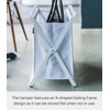 image:imageYamazaki Home Tower Space Saving Storage Hamper  Floor 16  Steel  85 Gallon 32 LitersWhite