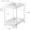 image:imageYamazaki Home UnderSink Rack TwoTier with PullOut Shelf Steel Black  Versatile undersink rack features a twotier organization system with sliding drawers Adds practical everyday storageWhite