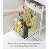 image:imageYamazaki Home UnderSink Rack TwoTier with PullOut Shelf Steel Black  Versatile undersink rack features a twotier organization system with sliding drawers Adds practical everyday storageWhite