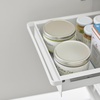 image:imageYamazaki Home UnderSink Rack TwoTier with PullOut Shelf Steel Black  Versatile undersink rack features a twotier organization system with sliding drawers Adds practical everyday storageWhite