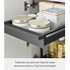 image:imageYamazaki Home UnderSink Rack TwoTier with PullOut Shelf Steel Black  Versatile undersink rack features a twotier organization system with sliding drawers Adds practical everyday storageBlack