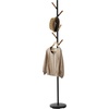 image:imageYAMAZAKI Home Freestanding Coat Rack Stand  Modern Coat Tree with Wooden Hooks Standing Coat Hanger for Entryway Sturdy Weighted Base Steel White Easy Assembly  Modern coat tree stand and standing coat hanger for entryways Durable steel construction Easy assembly Smart space saverBlack