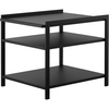 image:imageYAMAZAKI Home Kitchen Storage Rack 3Tier Adjustable Shelves Steel White  Three Heavyduty steel shelves hold hot plates and pans Helps keep everyday spaces organized Suits modern home storageBlack