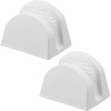 image:imageYAMAZAKI Home Magnetic Silicone Pot Holders Set of 2 Oven Heat Pads Black  Heatresistant silicone oven mitts and durable insulated hot pads Features integrated magnetic storage for easy accessWhite
