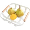 image:imageYAMAZAKI Home Tosca Fruit Basket  Kitchen Decorative Metal Holder Bowl  Steel  Wood  Decorative metal holder bowl for modern kitchen spaces Durable steel and wood construction Elegant spacesaving designWhite