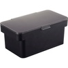 image:imageYAMAZAKI Home Tower Airtight Pet Food Storage Container  Cat And Dog Food Holder Bin With Transparent Lid And Handle  Medium  Polypropylene  8 Lbs 16 Gallons 6 QuartsWhiteBlack