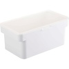 image:imageYAMAZAKI Home Tower Airtight Pet Food Storage Container  Cat And Dog Food Holder Bin With Transparent Lid And Handle  Medium  Polypropylene  8 Lbs 16 Gallons 6 QuartsWhiteWhite