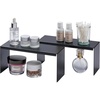 image:imageYAMAZAKI Home Tower Medicine Cabinet Vanity Storage Racks  Set of 2 Bathroom Mirror Organizer Risers  Steel Black
