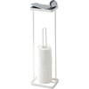 image:imageYAMAZAKI Home Tower Roll Paper Stand with Tray  Steel  Holds 3 Toilet Paper Rolls  Sturdy steel roll paper stand with an integrated top tray Built for daily use Designed for convenient home organizationWhite