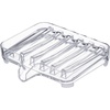 image:imageYAMAZAKI Home Veil SelfDraining Soap Tray  Sink Counter Holder Dish  AcrylicClear