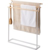 image:imageYamazaki Home Bath Towel Hanger  Bathroom Holder Rack Organizer  Convenient bathroom holder rack organizer for drying bath towels Compact and functional spacesaving design Easy to cleanWhite