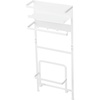 image:imageYamazaki Home Plate Laundry Accessory Organizer  Magnet  Large  Steel  Innovative laundry accessory organizer features a heavyduty magnet that attaches securely to the side of a washer or dryerWhite