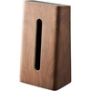 image:imageYamazaki Home Rin Tissue Paper Case with Removable Wooden Lid  Tissue Or Toilet Paper Or Paper Towel Rectangular Storage Holder for Kitchen Bathroom Or Bedroom  Polystone Braun