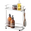 image:imageYamazaki Home Tower Bath Rack  Bathroom Shower Storage Holder Caddy Shelf Organizer  Small 13  Steel   Twotier bathroom shower storage holder and bath rack Compact caddy shelf organizer keeps bath essentials neat and tidyWhite