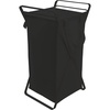 image:imageYamazaki Home Tower Laundry Hamper Clothes Basket With Cotton Liner  Small 252  Steel  Cotton  12 Gallons 45 LitersBlack