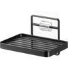 image:imageYamazaki Home Tower Self Adhesive Hygienic Soap Tray Wall Sink Or Shower Mounted Bar Soap Dish  SteelBlack